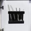 Straw Organizer for Cabinet Straw Kitchen Dispenser with Draining Chopstick Organization storage Rack for Home Hotel