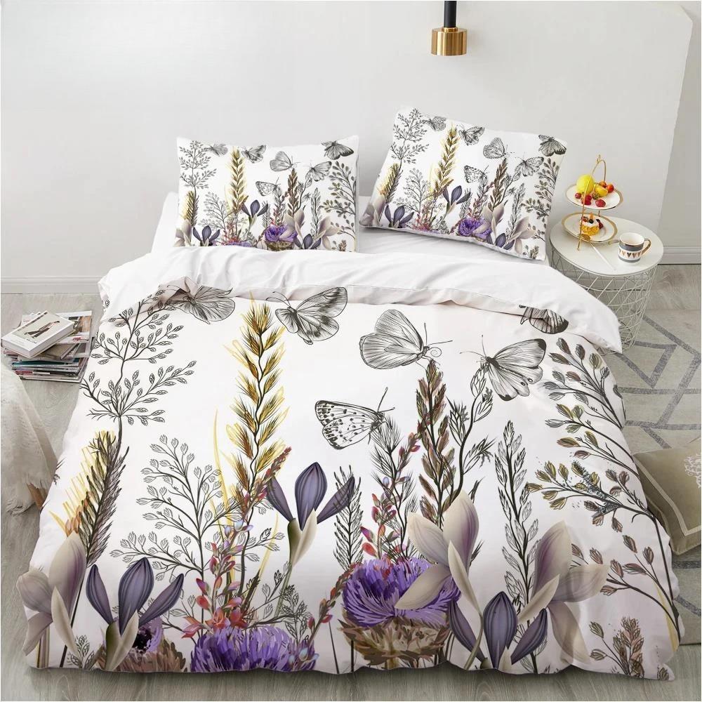 Luxury 3D Bedding Set Europe Double Duvet Cover Set Bed Linen Comfortable Blanket/Quilt Cover Bed Set Nordic Colour