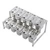 Telescopic Condiment Dispenser Dual Layers Stainless Steel Jam Pot Rack for Milk T Shop Household