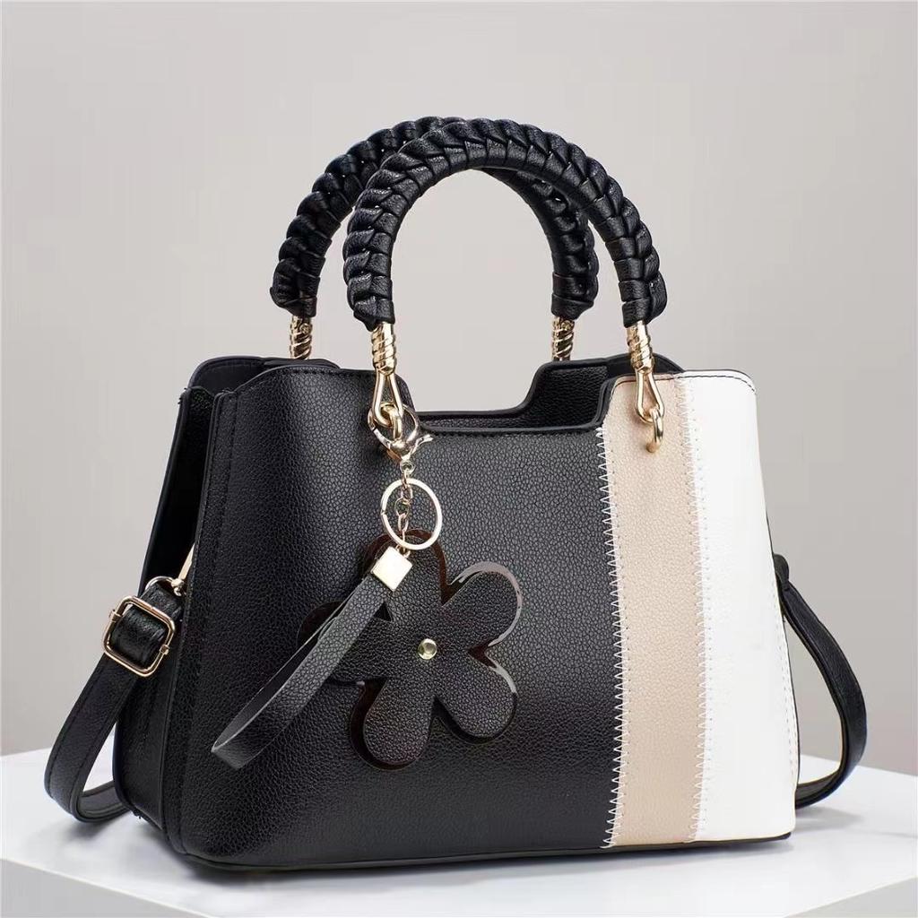 Textured Light Luxury Temperament Portable Shoulder Bag Large Capacity Crossbody Square Bag