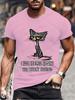 Novelty I Have Selective Hearing You Werent Selected Cat T Shirt Graphic Short Sleeve Husband Great Gifts Summer Fashion T-shirt