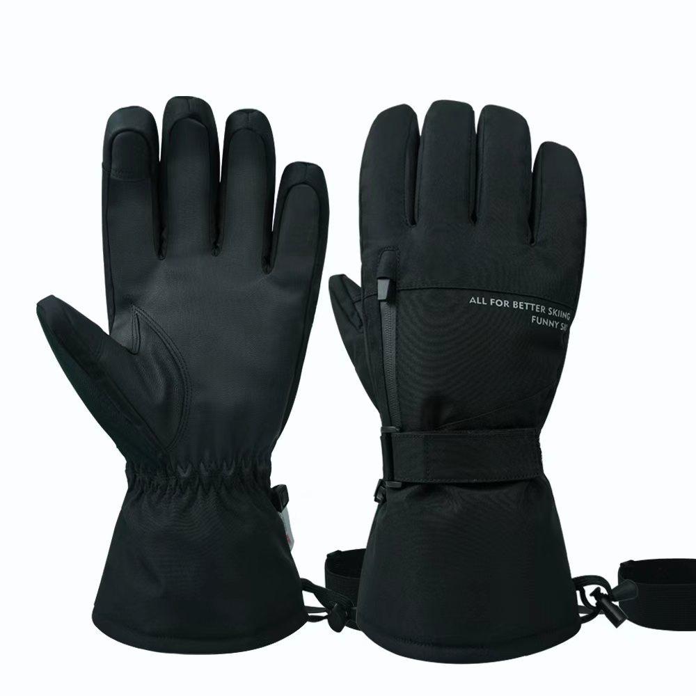 

New five-finger 3M new Shirley cotton ski gloves waterproof, warm and wear-resistant touch-screen winter men s and women s five-finger gloves M