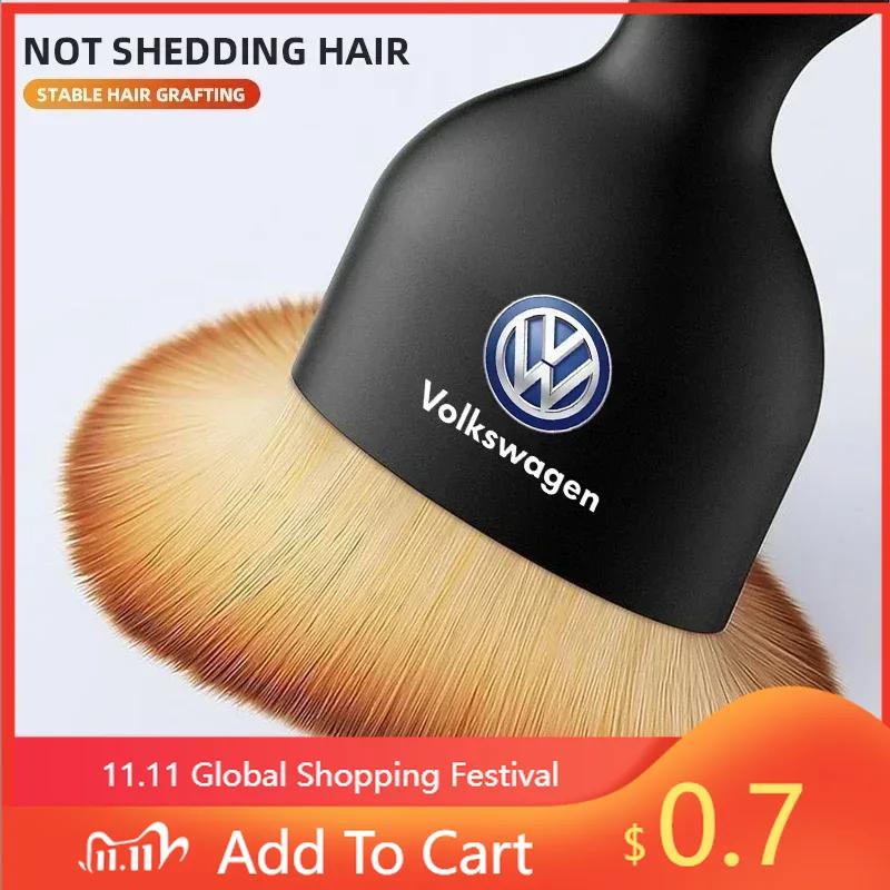 For VW 80% New Car Interior Cleaning Brush Air Conditioner Camera Thick Soft Fur Clean Brushes For Volkswagen Tharu R T5 GT