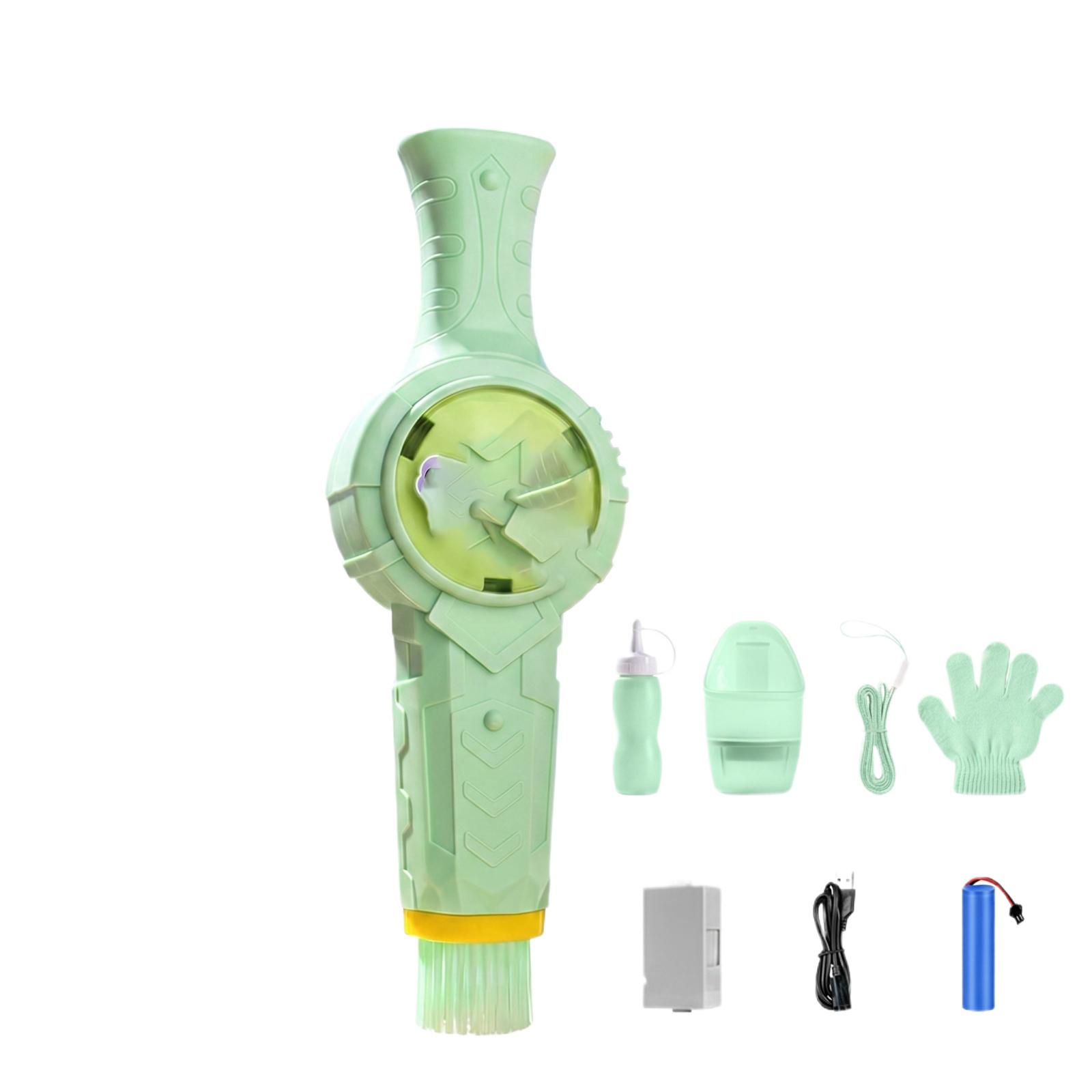 

70ML Childhood Unlimited Bouncy Bubble Machine Handheld Bubble Blower Electric Toy One Size зелёный