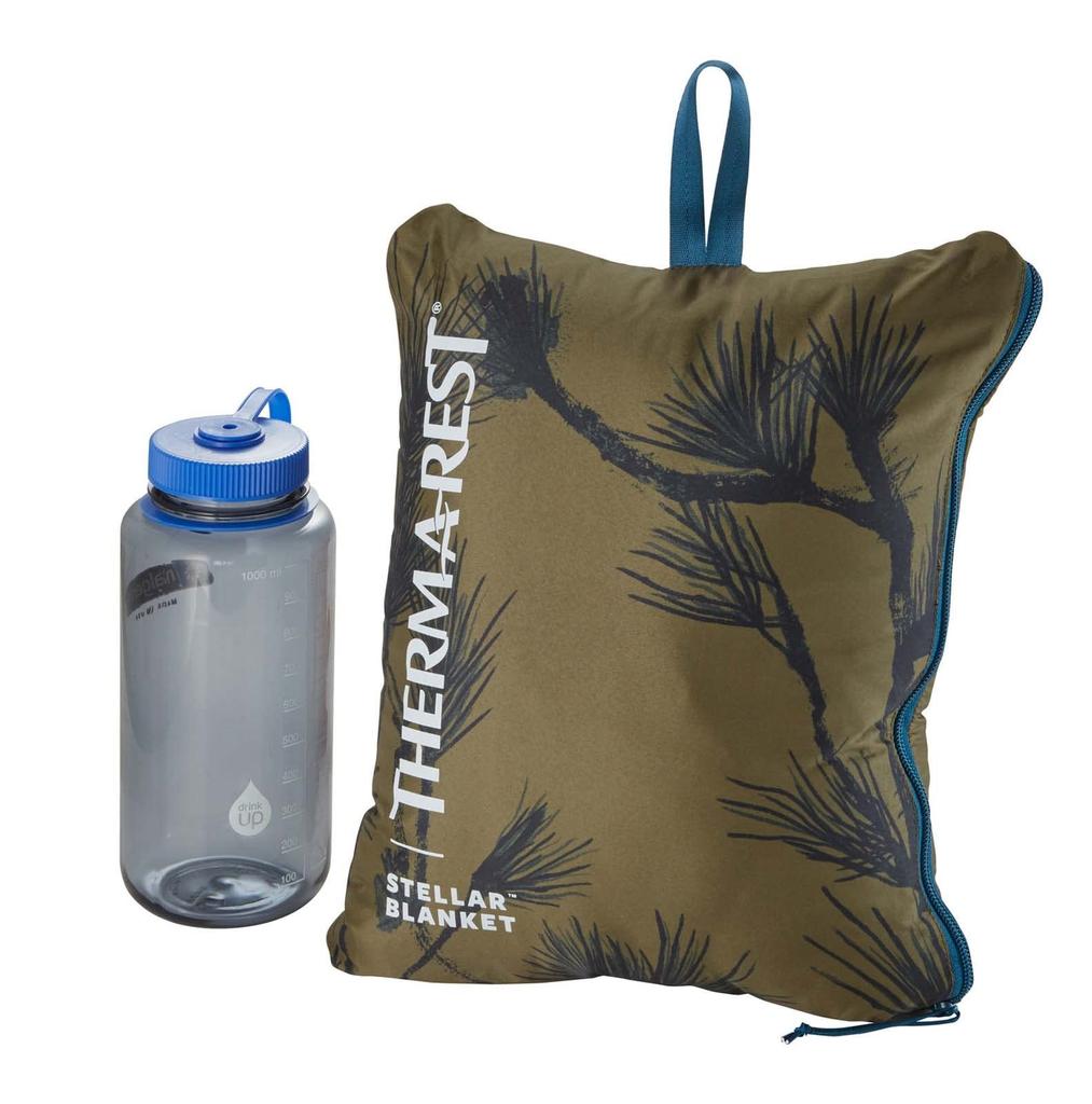 THERMAREST Outdoor-Campingdecke Stellar Blanket Peaking Pine 190 x 142 cm Japanisch 30281 [Originalprodukt]