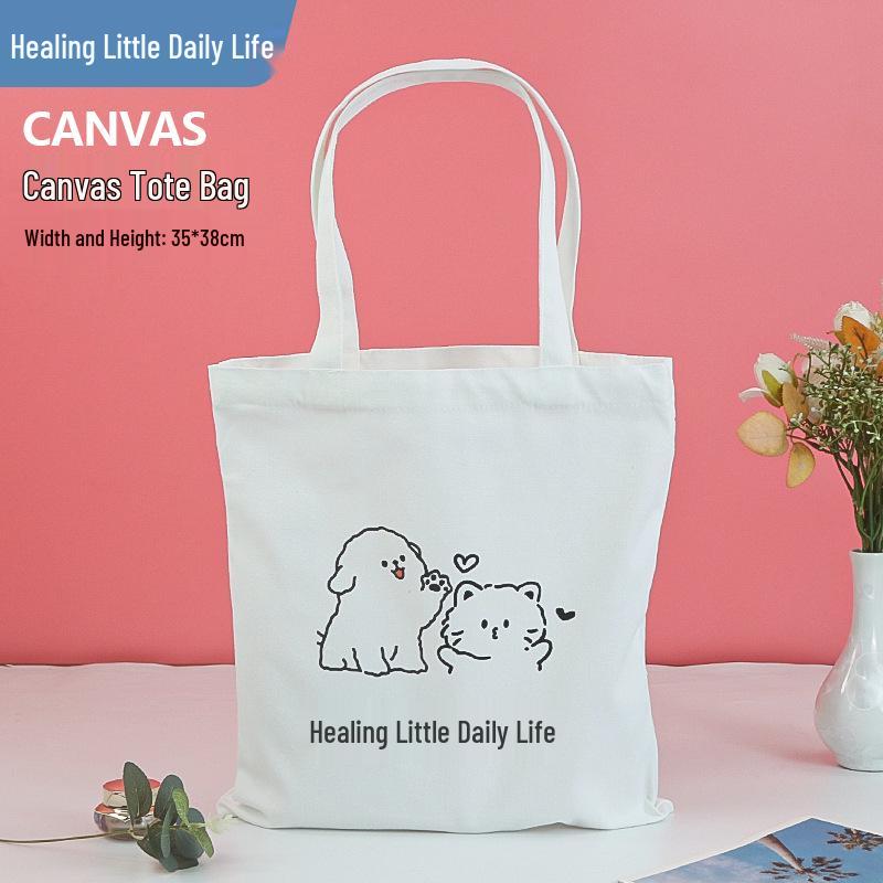 Custom Wear-Resistant Graduation Souvenir Canvas Tote Bag with Ribbon