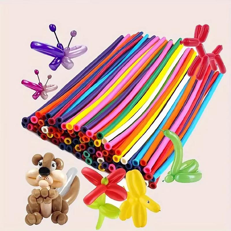 50/100/200pcs Balloon Long Strip Shape Magic Thickened Twist Latex Balloons Wedding Children Day Birthday Party Decorations TMZ