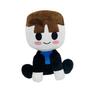Cute Cartoon Girl Plush Doll With Black Hat And Yellow Decor Kids Gift Home Room Ornament