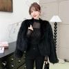 2025 Korean Style Black High Neck Mesh Slimming Long Sleeve Women's Top
