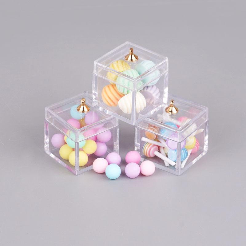Dollhouse Doll House Miniature Food Game Candy Mini Color Boxed Lollipop Diy Jewelry Decorative Accessories