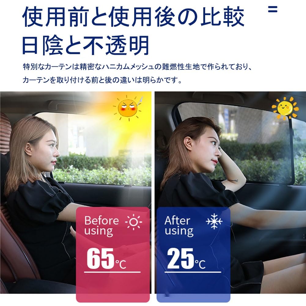 Sunshade for Side Use, Mini Countryman F60 Crossover 2018-2023 Car Magnetic Side Sun Shades,