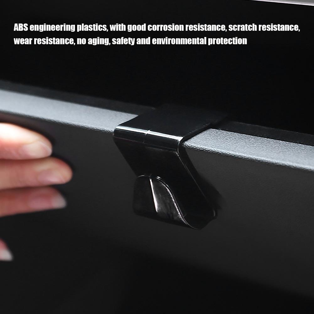 2pcs Car Glove Box Hook Strong Load-bearing Co-pilot Buckle Storage Hook Interior Modification Accessories for Tesla Model 3 Y