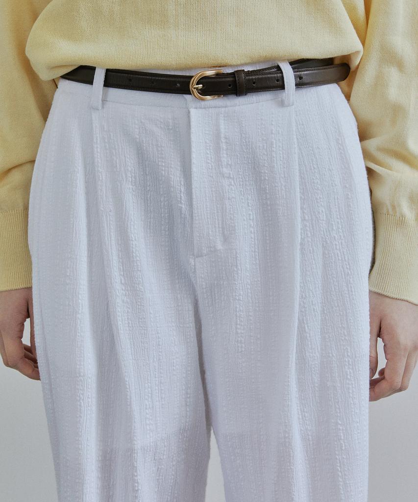 IHR Seersucker Trousers / White
