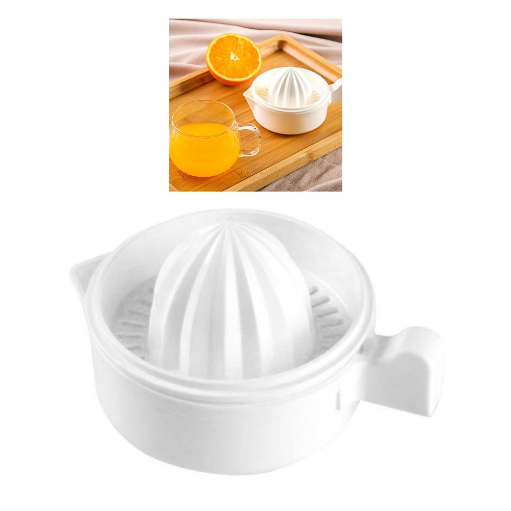 Plastic Lemon Squeezer White Fruit Press Portable Manual Citrus Juicer Juice Making
