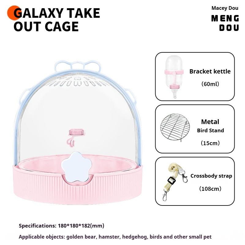 Kjæledyrutstyr Papegøye Take-away Bur Praktisk Utfluktsbur Take-away Veske Dedikert til Visning Utendørs Vindtett Kan Bæres i Hånden eller Crossbody