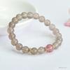 Juanyu Purple Chalcedony & Strawberry Crystal Bracelet - Ancient Style Jewelry MN4062307