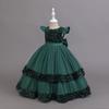 2025 New Elegant Girl Wedding Dress Sequined Mesh Princess Dress 4-12 Year Old Girl Graduation Party Prom Evening Dress