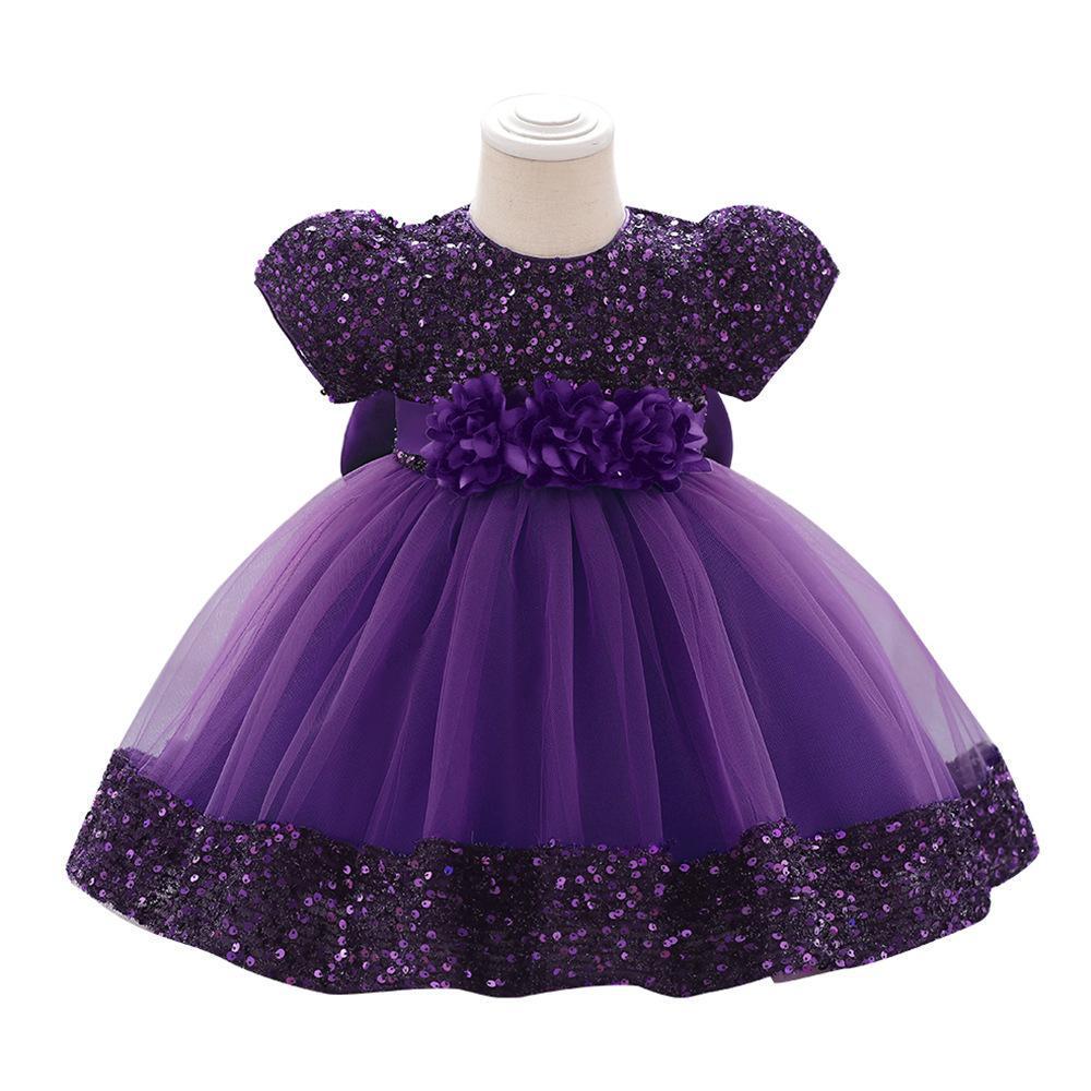 Sequin Tulle Party Dress for Baby Girls - Perfect for Birthdays & Banquets