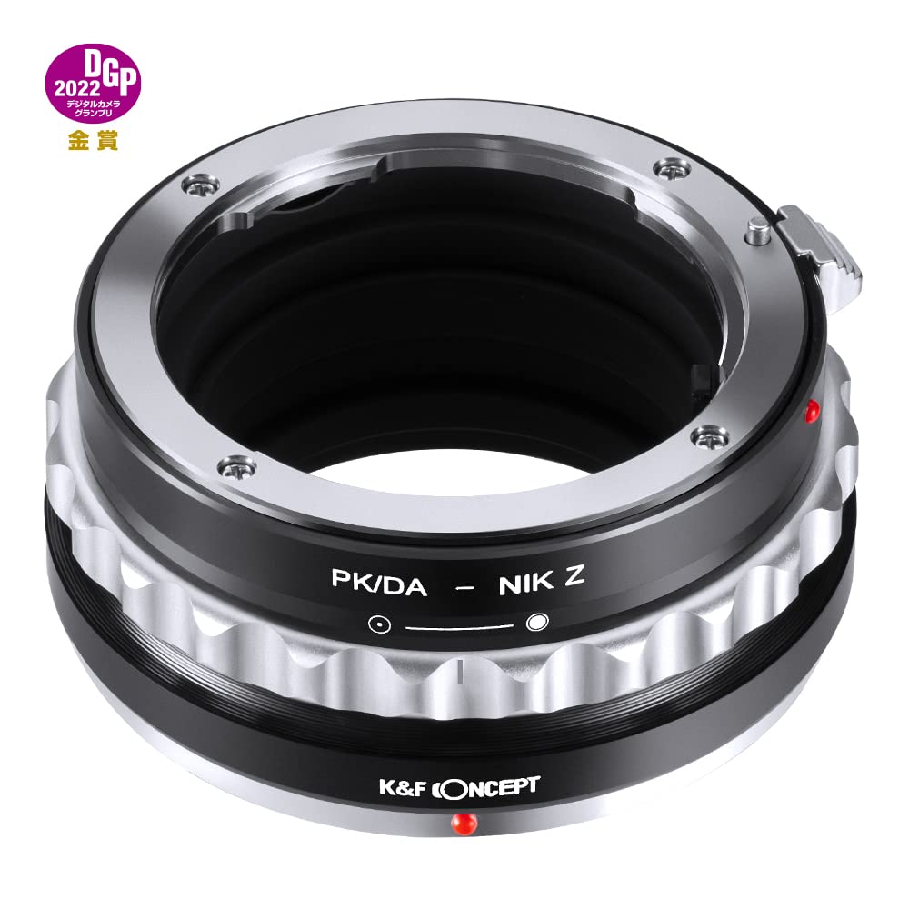 Concept Z Manual Focus Lens Mount Adapter for Pentax K Mount Lenses To Nikon Z Mount Compatible with Nikon ZF Z8 K&F PK/DA-NIK (PK/DA) Lenses,