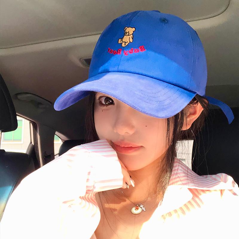 Blue Bear Chic Embroidered Baseball Hat For Women Ideal Spring Fashion Casual