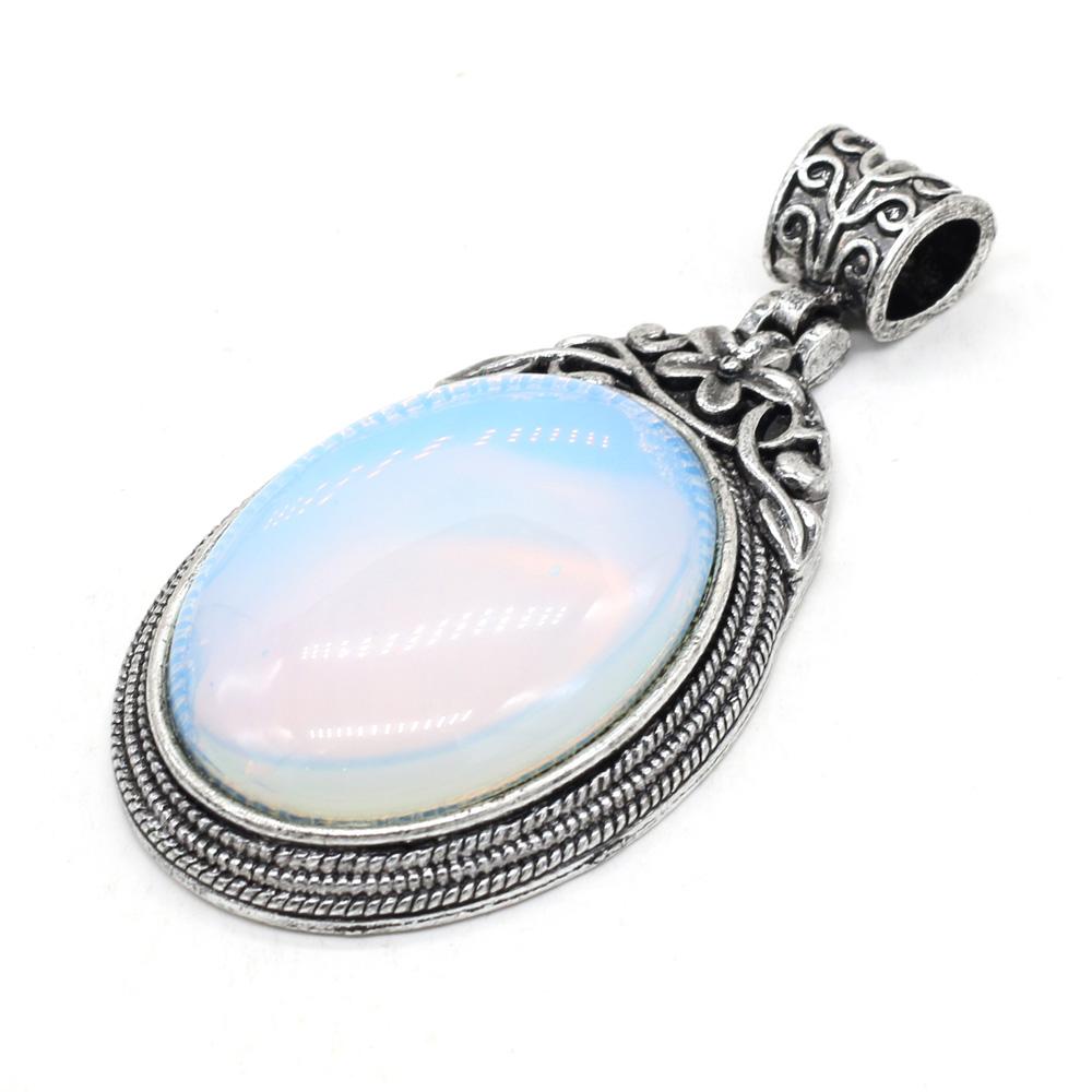 1 шт. винтажный овальный хрустальный кулон в богемном стиле — фото 9