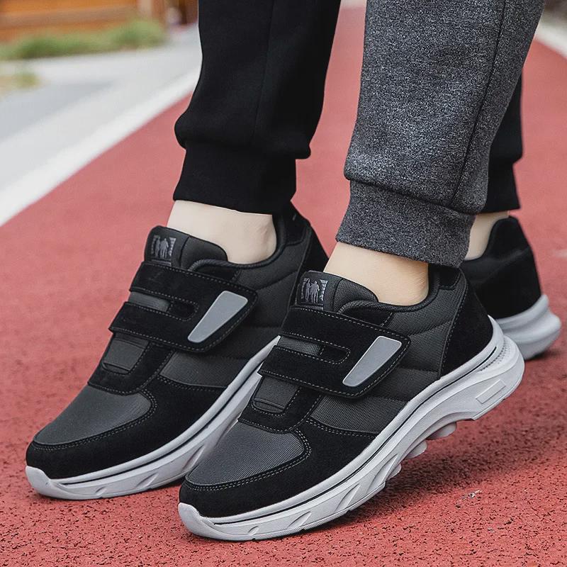 2024 Extra široké turistické boty na suchý zip pro všechna roční období - měkká podrážka, pohodlné pro seniory