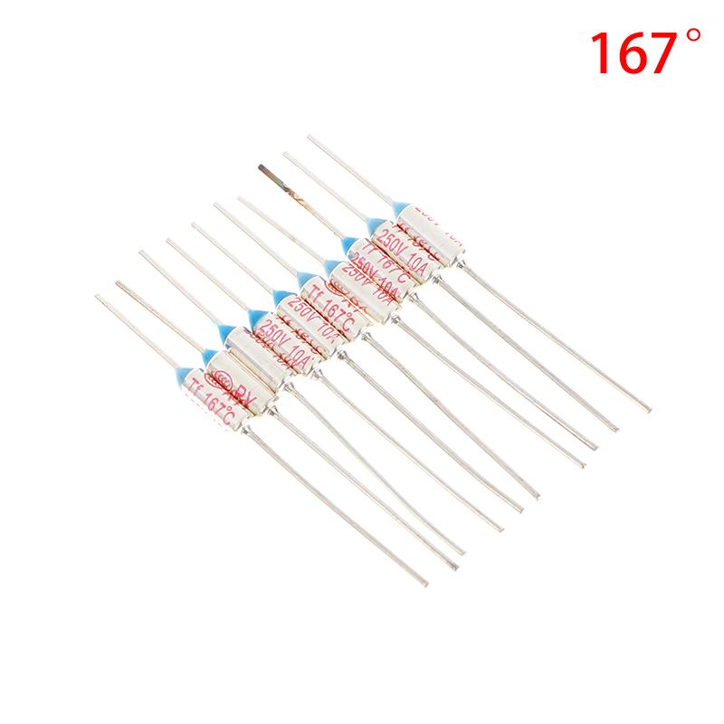 10 Stück Reiskocher Überhitzungssicherung Tf Thermosicherung Ry 10A 15A 250V Temperatur 72C 85C 95 110C 130C 135C 142C 145C 280C 285C 300C