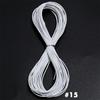 10 yardas Cuerda Redonda de Cuero Diámetro 1.5mm Cordón de Cuero Genuino de Colores Accesorios de Ropa DIY Artesanía en Cuero Materiales Hechos a Mano