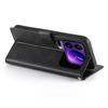For Xiaomi 17 Pro Case Stand Wallet Calf Texture PU Leather Flip Phone Cover with Wrist Strap