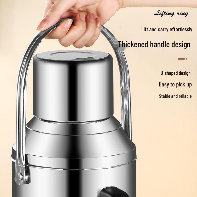 Large Capacity Stainless Steel Thermos Flask with Double Layer Insulation and Glass Liner