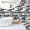 6pcs Waterproof Marble Tile Sticker 11.81x5.91in Wall Decoration  For Kitchen