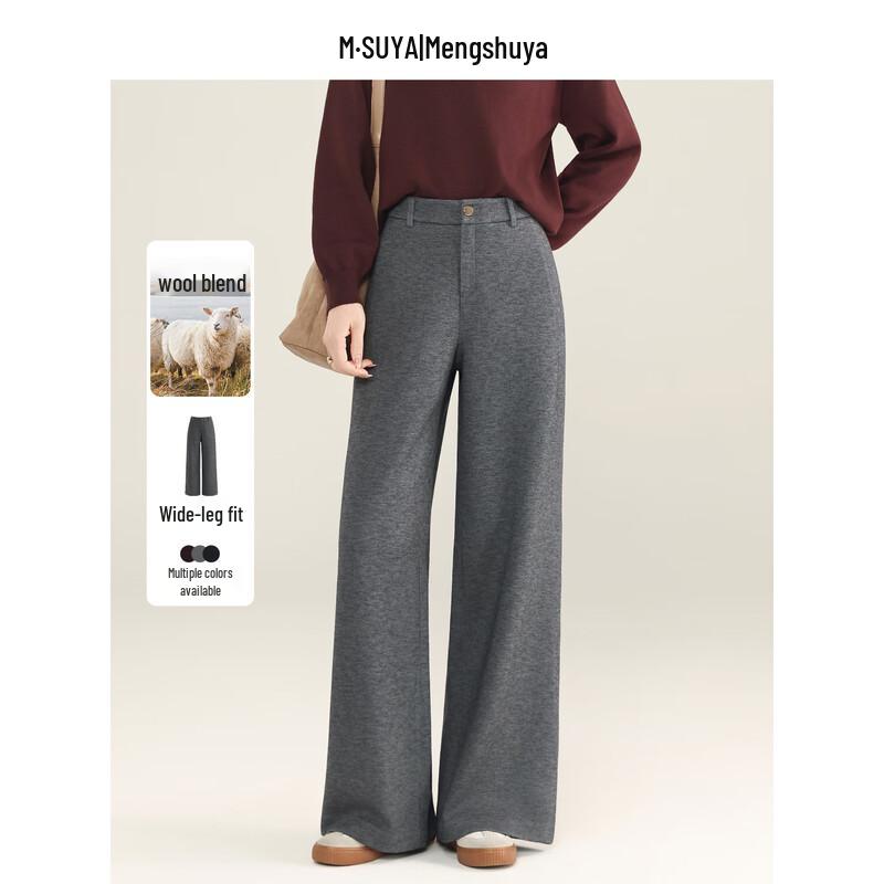 Mengshuya Women s High-Waist Wide-Leg Trousers 27