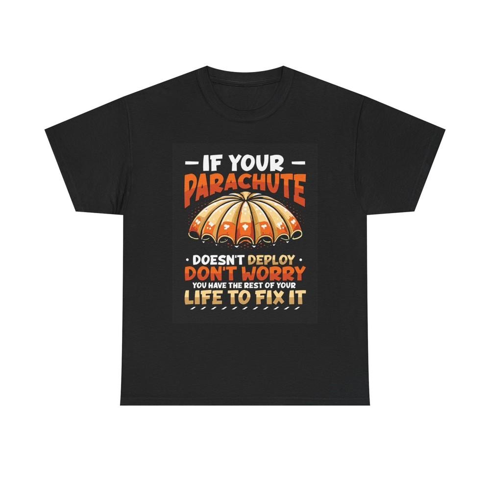 Skydiving Parachute Graphic T Shirt Funny Gift Unisex Heavy Cotton Tee Unisex T-Shirt XXXL