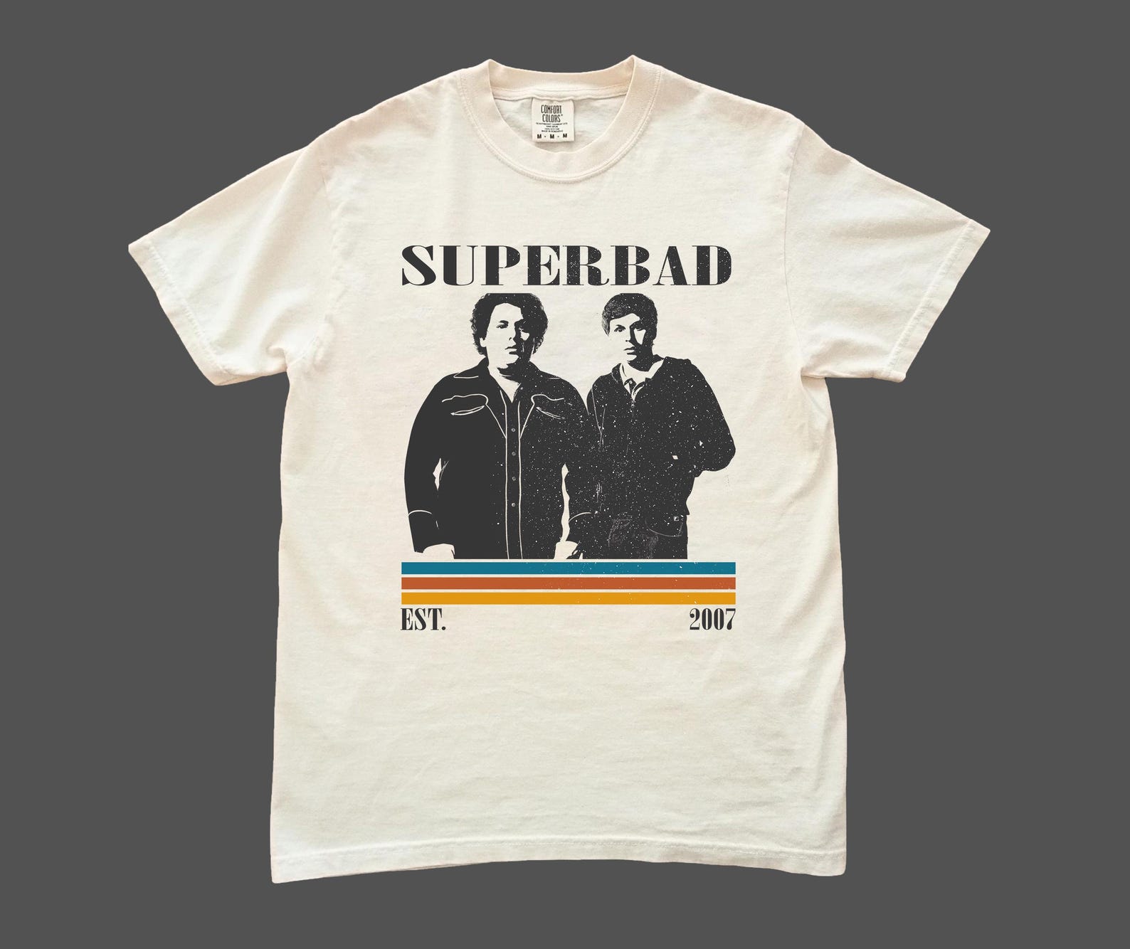 Superbad Movie T shirt - Comfort Colors, Retro Style S