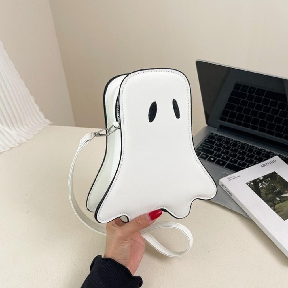 PU Leather Shoulder Bag Cartoon Crossbody Bag Cute Halloween Ghost Bag  Kids Gifts
