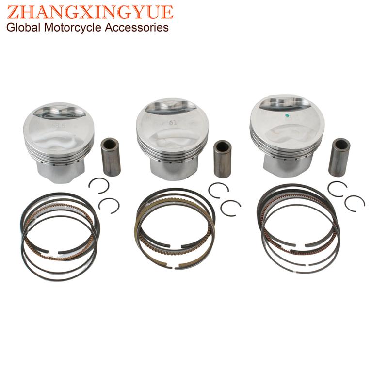 Scooter 4-Valve 58.5mm 61mm 63mm Racing Piston Kit For GY6 125cc 150cc Upgrade To 160cc 180cc 200cc 152QMI 157QMJ 4-Stroke