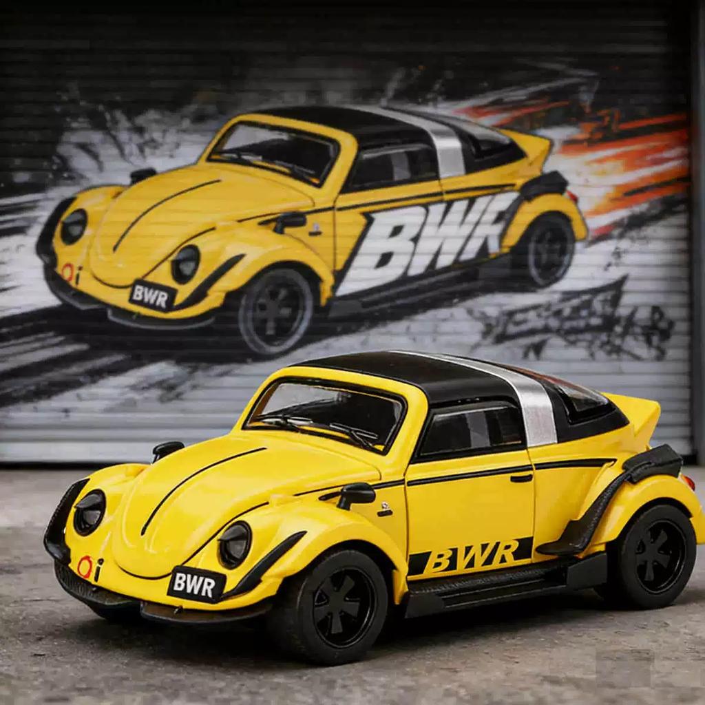 1/32 Scale Volkswagen Beetle Alloy Die-cast Car Model Simulation Retro Classic Car Collection Ornaments Children's Toys Gifts