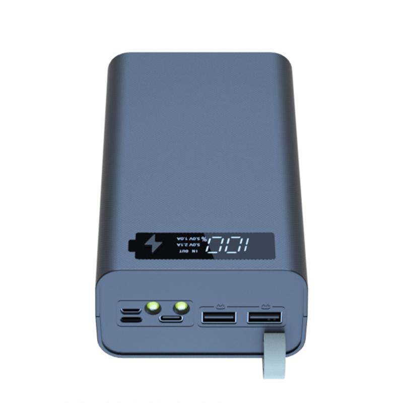 Contenitore per Batterie a 12 Scomparti Supporto Staccabile per Power Bank per Custodia Fai da Te per Guscio Porta Batterie Dual USB 18650 per Custodia