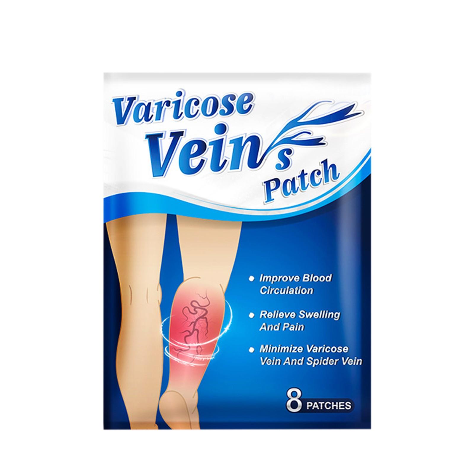 

Пластырь от варикозного расширения вен, васкулит, флебит, сосудистый отек, лучшее средство, мазь, пластырь для ухода за кожей 8 шт. синий