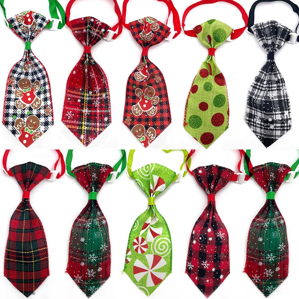 50/100pcs Christmas Pet Puppy Ties Dog Accessories for Pet Dog Bowties Pets Supplies Dog Grooming Product Dog Bow Ties Neckties