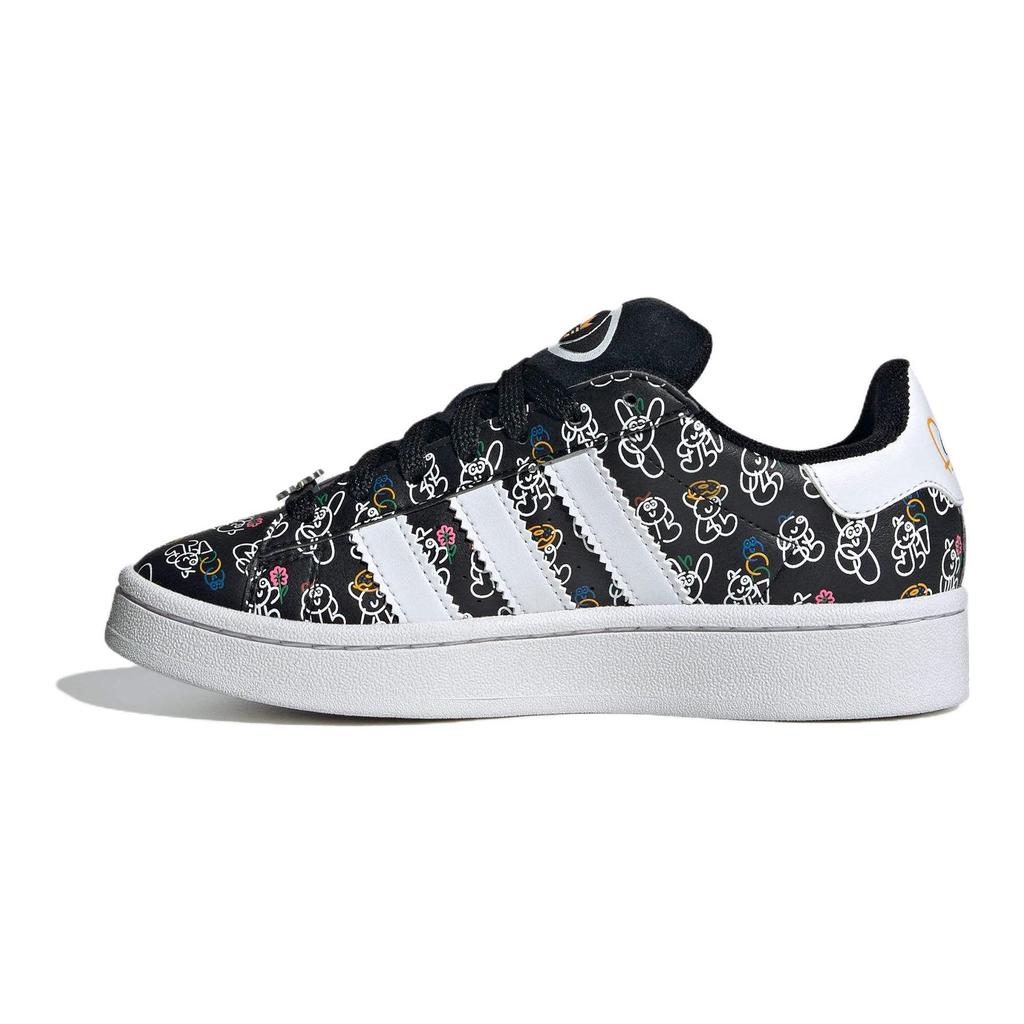 James Jarvis x Adidas Campus 00s J Allover Characters Kids Sneakers Black Core-Black Cloud-White ID9861