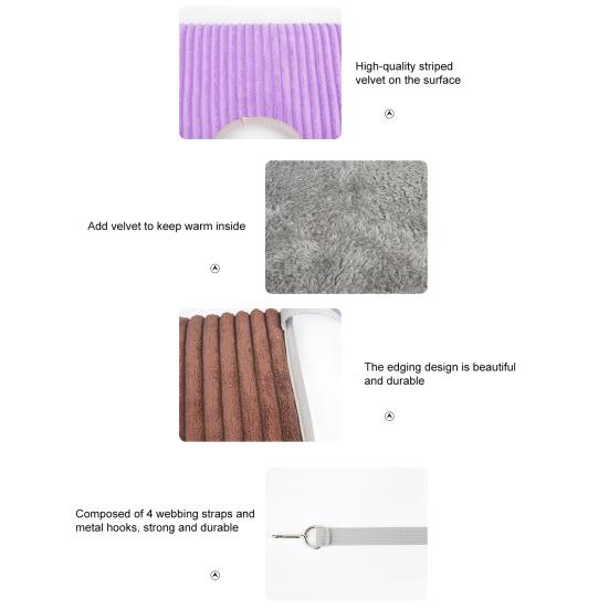 Yousheng Hamster Hängematte Atmungsaktiv Bequem Warm Hamster Hängender Tunnel für den Winter