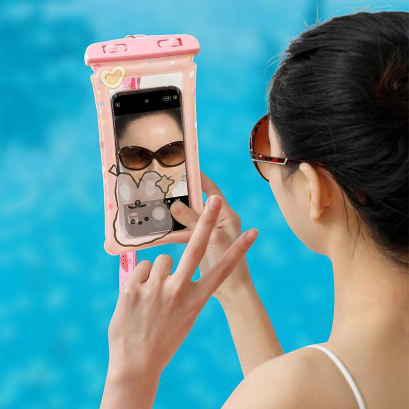 7.2 Inch Waterproof Phone Pouch Drift Diving Swimming Bag Underwater Dry Bag Case Cover For Phone Water Sports Beach Pool Skiing
