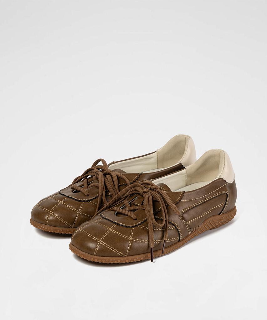 Khiho 3-Way Foldover Tongue Sneakers Brown