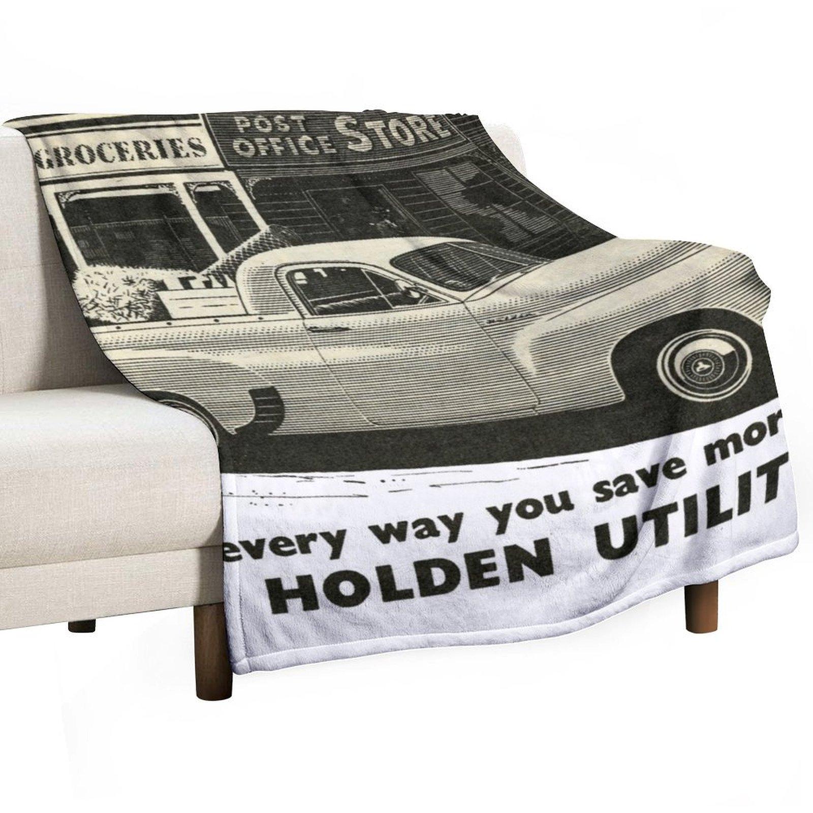The Mighty FJ Holden Ute Throw Blanket Flannel Fabric Bed linens Sofa Luxury St Blankets 30x40in