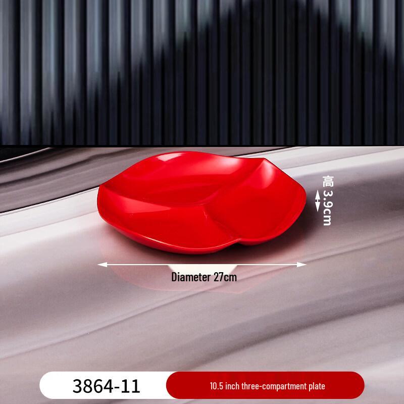 

10.5-inch 3-Compartment Divided Fast Food Plate 10.5-inch