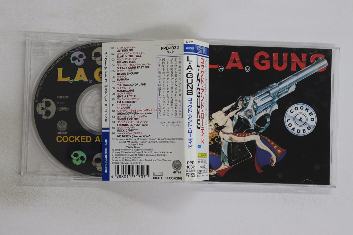 

CD L.A. GUNS - Cocked & Loaded PPD1032 Vertigo 1989 Japan Obi Rock Used