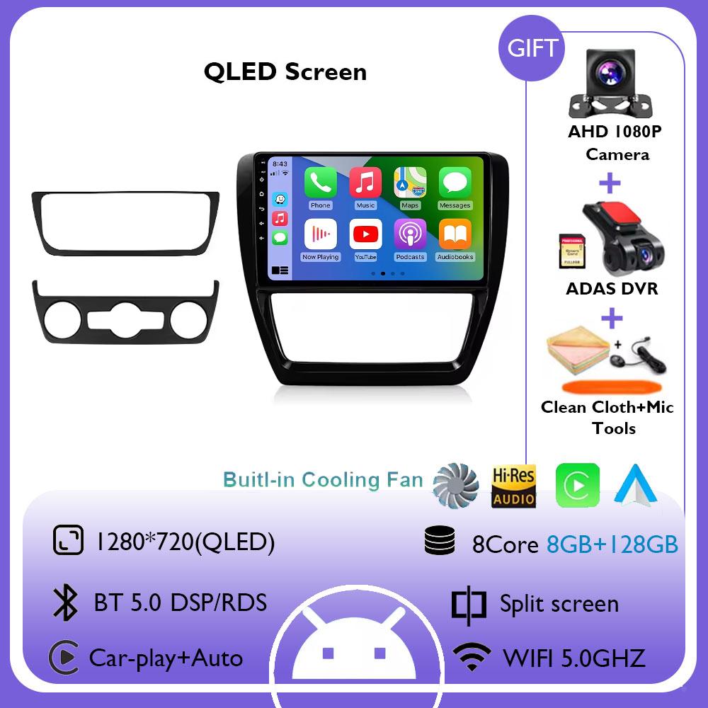 10inch Car Radio For Volkswagen VW Jetta 6 MK6 2011 - 2018 Wireless Carplay Android Auto Multimedia Player Car Stereo Navigation
