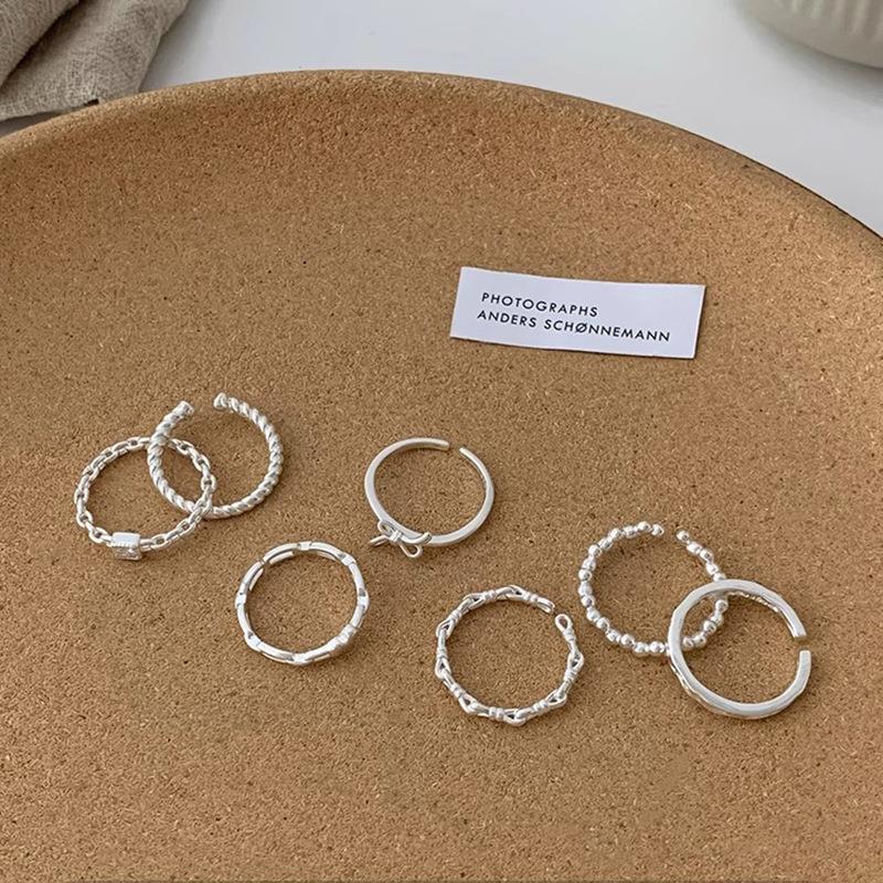 Silver Fashionable Plated Twisted Heart Ring For Women Elegant Minimalist Finger Jewelry