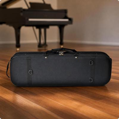 Violin Case Velvet-Lined with Shoulder Strap Portable for Rehearsals